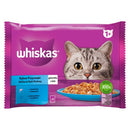 Whiskas Adult "Halas Kedvencek" - Alutasakos (lazac, tonhal) aszpikban - macskák részére (4x85g)