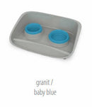 Plana Stella Bowl Set - műanyag, tál szett (szürke/világoskék) kisállatok részére (46x35x12cm)