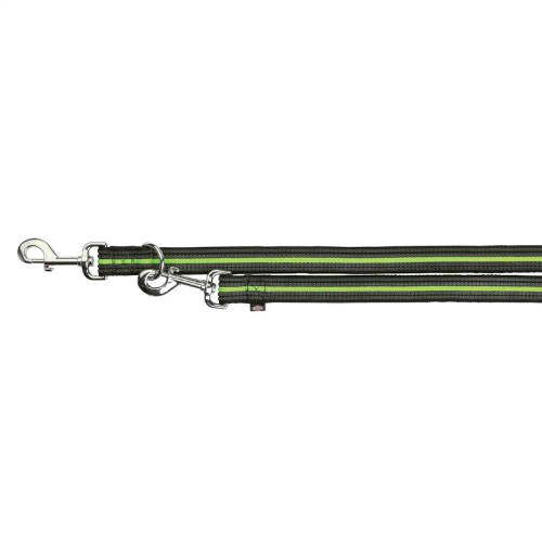 Kt: trixie 20632 állítható póráz S-L, fekete/zöld