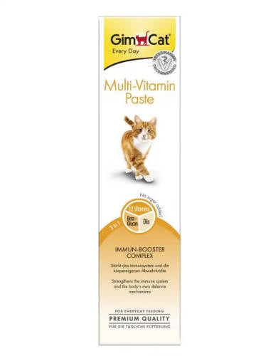 GimCat Multi Vitamin Paste - kiegészítő eleség (vitamin) macskák részére (50g)