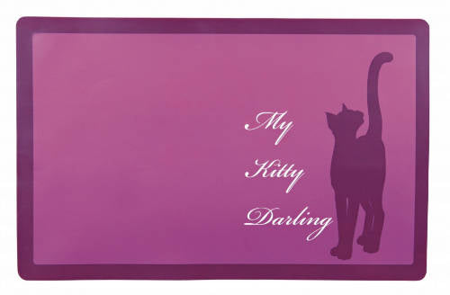 Trixie Place Mat - Műanyag alátét (lila,mintás) tálakhoz (44x28cm)