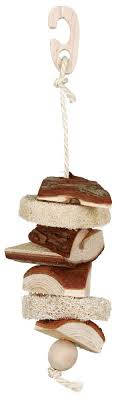 Trixie Gnawing Wood on a Sisal Rope - madárjáték (natúr) papagájok részére (33cm)