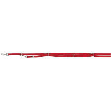 trixie 196703 Premium adjustable extra hosszú póráz XS-S:3m/15mm, piros