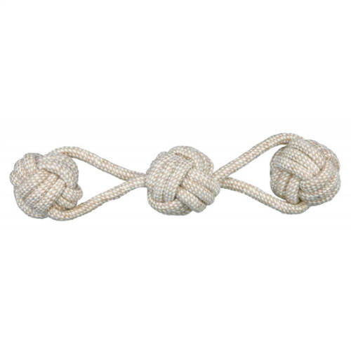 trixie 32645 játékkötél 3 labdával 8 cm/37cm