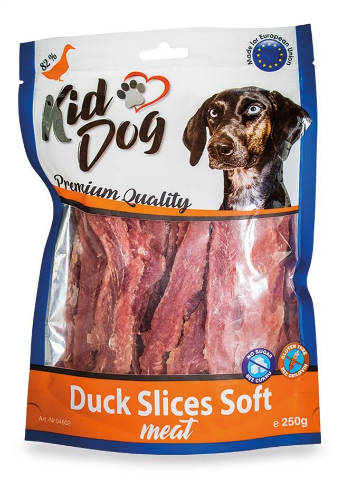 KidDog Duck Slices Soft meat - jutalomfalat (kacsahús) kutyák részére (250g)