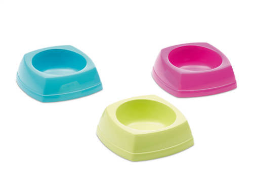 SAVIC Nibble Plastic Bowl - Műanyagtál (vegyes színekben) tengerimalacok részére (12x12x4,5cm)