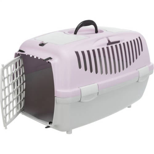 Trixie Transport Box Capri - szállítóbox (lila,szürke) 8 kg alatti kisállatok részére (XS-S) 37x34x55cm