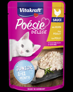 Vitakraft Junior Poésie Déli Sauce - nedvestáp (csirkemell) kölyök macskák részére (85g)