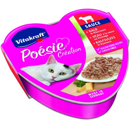 Vitakraft Poésie Sauce alutálkás - nedveseledel (borjú,sajtszósz) macskák részére 85g