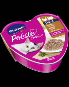 Vitakraft Poésie Sauce alutálkás - nedveseledel (csirke,pulyka) macskák részére (85g)