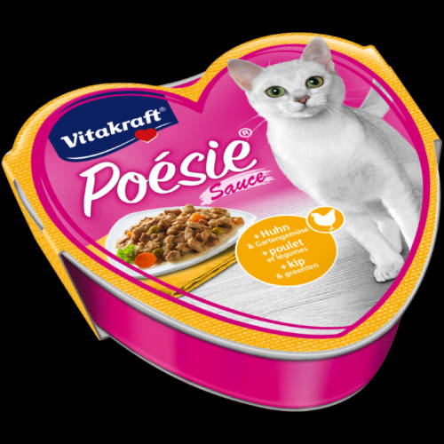 Vitakraft Poésie Sauce alutálkás - nedveseledel (csirke,kerti zöldség) macskák részére (85g)