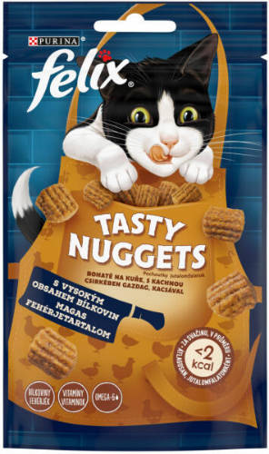 Felix Tasty Nuggets - jutalomfalat (csirke, kacsa) macskák részére (50g)