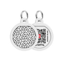 WAUDOG Smart ID QR - biléta (geometria minta, QR kód) kisállatok részére (Ø25mm)