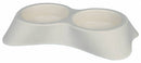 kt:trixie 24432 modern műanyag tál, dupla, 2×0,2 l/9 cm
