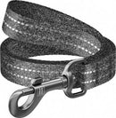 WAUDOG Re-cotton, Reflective Dog Leash (M) - póráz, újrahasznosított pamutból (szürke, fényvisszaverő csíkkal) kutyák részére (20mm/150cm)