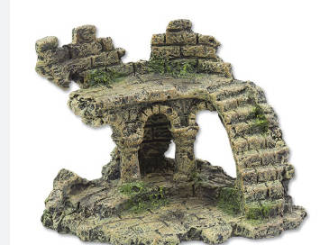 ReptiPlanet Aqua Excellent - dekoráció (várrom/kerámia hatású) akváriumokba (13x9,7x9,5cm)