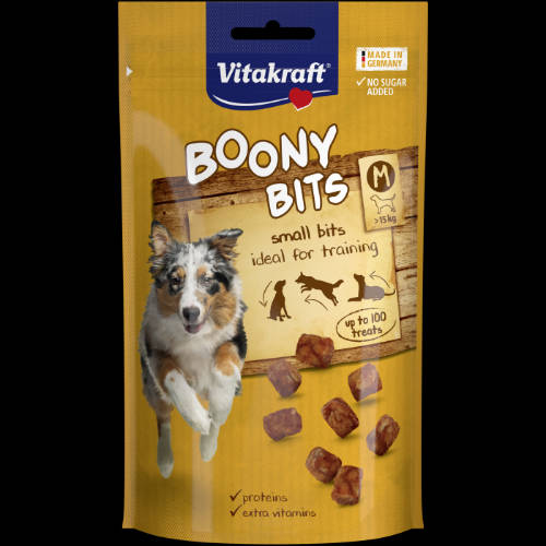 Vitakraft Boony Bits - jutalomfalat (baromfi,sertés, gabonafélék) kistestű kutyák részére (120g)