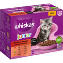 Whiskas Junior "Klasszikus Ételek" - mártásban - alutasakos eledel (marha,csirke,bárány,baromfi) kölyökmacskák részére (12x85g)