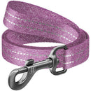 WAUDOG Re-cotton, Reflective Dog Leash (L-XXL) - póráz, újrahasznosított pamutból (lila, fényvisszaverő csíkkal) kutyák részére (25mm/150cm)