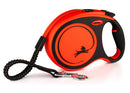 Flexi Xtreme "L" (black/orange) - szalagos automata póráz (8m)
