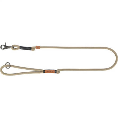 Trixie Be Nordic Leash - póráz fonott kötélből (homok/fekete) L-XL (1m/Ø13mm)