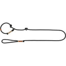 Trixie Be Nordic Leash - Retriever póráz fonott kötélből (fekete/homok) S-M (1,7m/Ø8mm)