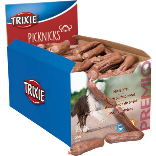 Trixie Premio Picknicks, sasuage chain - jutalomfalat (bivaly) kutyák részére (8cm/8g)