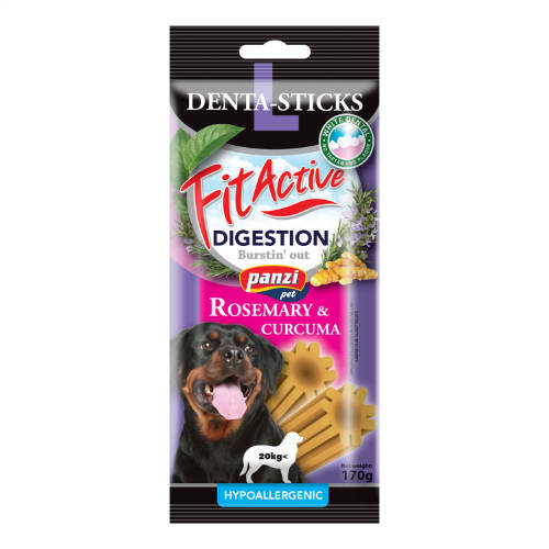 FitActive SNACK Denta-Sticks Hypoallergenic Digestion "L" - jutalomfalat (rozmaring, kurkuma) kutyák részére (170g)