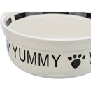 Trixie Ceramic bowl - tál (kerámia, fekete/fehér) 1,6 l/ø 20cm