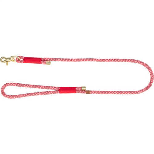 Trixie soft rope lead - póráz (piros/krém) kutyák részére (S–XL: 1m/10mm)