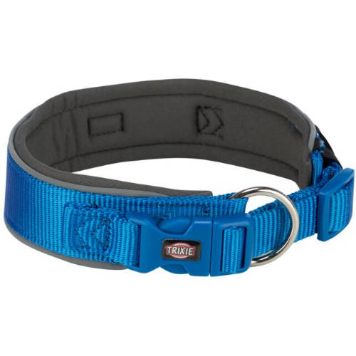 Trixie premium collar, extra wide (S-M) - nyakörv (extra széles,királykék/grafit) kutyák részére (S-M) 33-42cm/35mm
