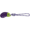 Trixie Aubergine on a Rope - játék (padlizsán, kötélen) kutyák részére (20cm/39cm)