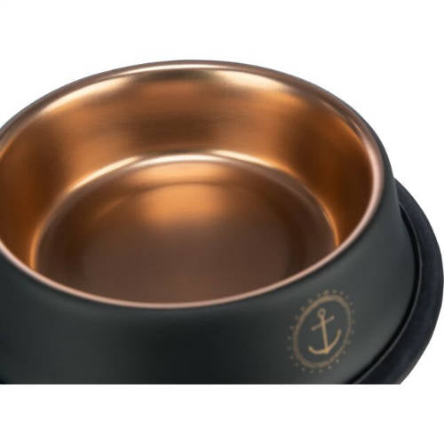 Trixie BE NORDIC Ceramic Bowl - tál (fekete/bronz) kutyák részére (0,7l /Ø21cm)