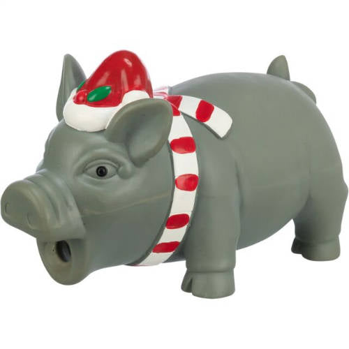 Trixie Xmas Pig Toy - játék (latex malac) kutyák részére (16cm)