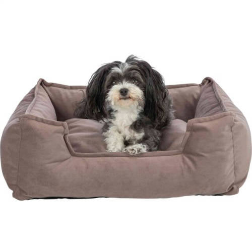 Trixie Talia bed - szögletes, peremes ágy (barna) kutyák részére (60x50cm)
