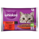 Whiskas "Klasszikus Ételek" Adult - Alutasakos (marha,csirke) mártásban - macskák részére (4x85g)