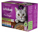 Whiskas Pure Delight Adult - Alutasakos (marha,csirke,lazac,tonhal) aszpikban - macskák részére (12x85g)