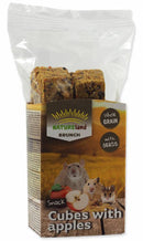 NatureLand Cubes with apples - kiegészítő eleség (almával) kisrágcsálók részére (90g)