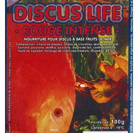 Fagyasztott TropiCarry Discus Life Intensive Red  - díszhalak részére (100g/30 adag)