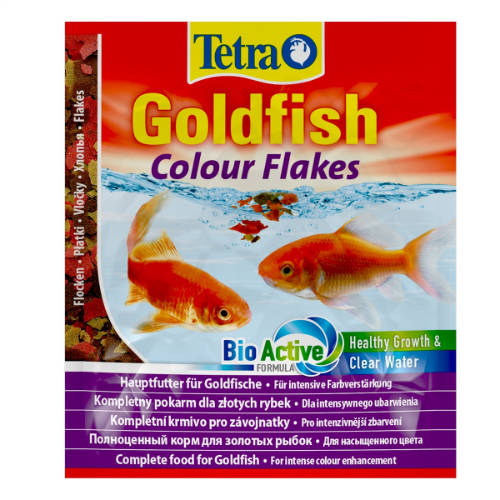 Tetra Goldfish Colour Flakes - táplálék aranyhalak számára (12g)