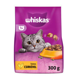 Whiskas Adult Chicken +1 - Szárazeledel (csirkehússal) felnőtt macskák részére (300g)