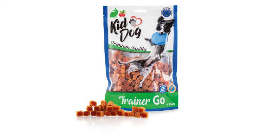 KidDog Trainer GO - jutalomfalat (nyúlhús, vörösáfonyával) kutyák részére (250g)