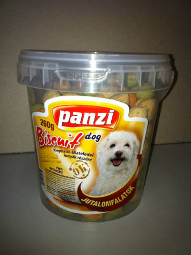 Panzi snack kutya keksz töltelékkel  (260g)