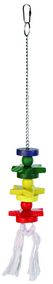 Trixie Wooden Toy - Fajáték láncon nagypapagájok részére (30cm)