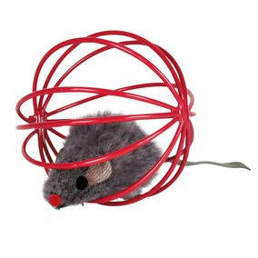 Trixie Mouse in a Wire Ball - játék (egér) macskák részére (ø6cm)