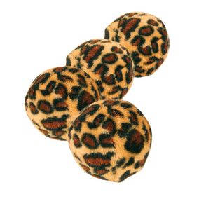 Trixie Set of Toy Balls with Leopard Print - játék (labda) macskák részére (ø4cm/4db)
