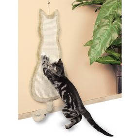 Trixie Cat Scratching Board - kaparófa (figurás/ natúr,bézs) macskák részére (35x69cm)