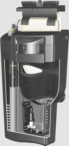 Tetra EasyCrystal FilterBox 600 - belső szűrő, fűtőrekesszel (50-150l akváriumhoz)