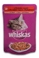 Whiskas Adult Marhával - mártásban - alutasakos (marha) felnőtt macskák részére (100g) 24db/#