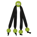 Trixie Toy Ball with Strap Legs - natúr gumi játék (süni labda kötéllel) kutyák részére (Ø3,8/24cm)